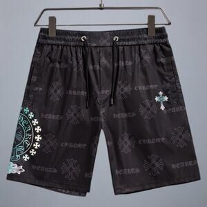 Chrome Hearts Men's Black Beach Pants Shorts